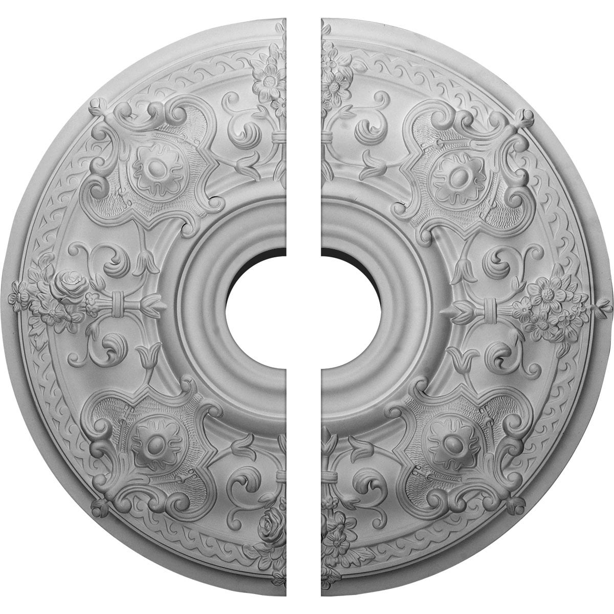 Oslo 28" White Primed Polyurethane Ceiling Medallion