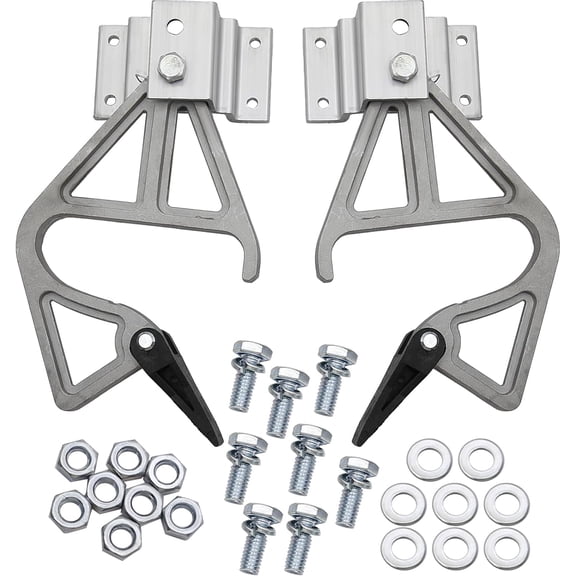 28-11 Rungs Aluminum Extension Ladder Locks - Plum Blossom Disc Buckle, Rope Hook Pulley, Extension Ladder Locks, Ladder Feet Replacement for Weernner 24ft, 28ft, 32ft Ladder Lock Kit