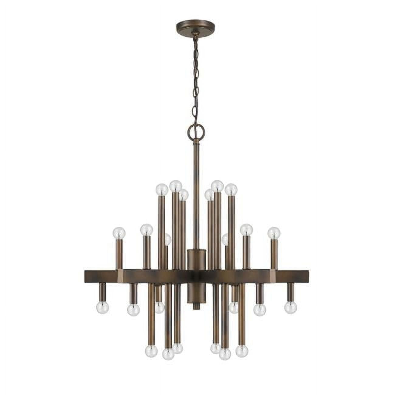 Fallon 24-Light Oil-Rubbed Bronze Geometric Chandelier