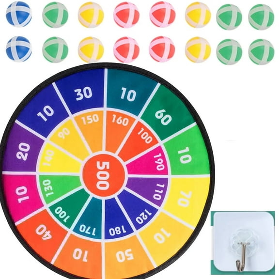 28.3 inches Kids Dart Board Game Set,Board Games with 16 Stick Balls,Ideal Sport Toy Gift for Boys and Girls