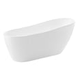 thumbnail image 1 of 28.3 x 31.5 x 67 in. 5.58 ft. Trend Series Freestanding Bathtub, Glossy White, 1 of 1