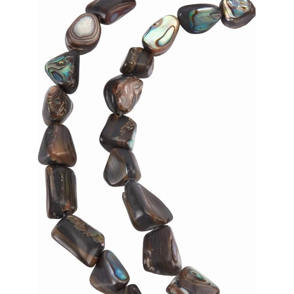 28-30Pc Natural Abalone Shell Beads Nuggetss Seashell Loose Colorful Cabochons Paua Shell Spacer Beads for Bracelet Earrings Necklace Jewelry Making DIY Craft Accessories