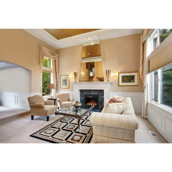 28” 3D Infrared Quartz Electric Fireplace Insert with Safer Plug® and Safer Sensor™