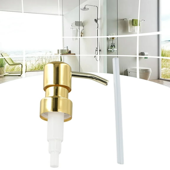 28/400 Thread Soap Pump Liquid Lotion Dispenser Head Bathroom Liquid Soap Dispenser Hand Lotion Shampoo Pump Tube ORB Smile Home