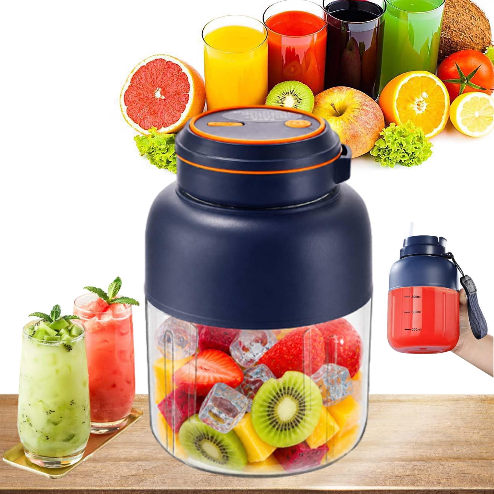 28/45 Oz Wireless Juicer Cup, Portable USB Rechargeable Blender with 38 Stainless Steel Blades for Smoothies, Juice and Shakes