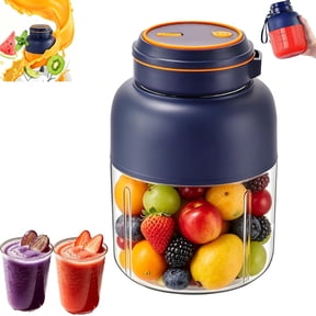 28/45 Oz Wireless Juicer Cup, Portable Wireless Juicer Cup with 38-Blades, 3-Speed Fresh Juice Portable Blender for Fruits, Vegetables (Blue,28oz)