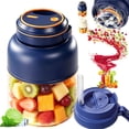 Achort 400ML Mini mélangeur Portable Blender Portable Electric Fruit Juicer Travel Smoothie Smoothie Blender 4000Mah USB Cup de mélangeur Personnel Multifonctionnel Rechargeable (Blue