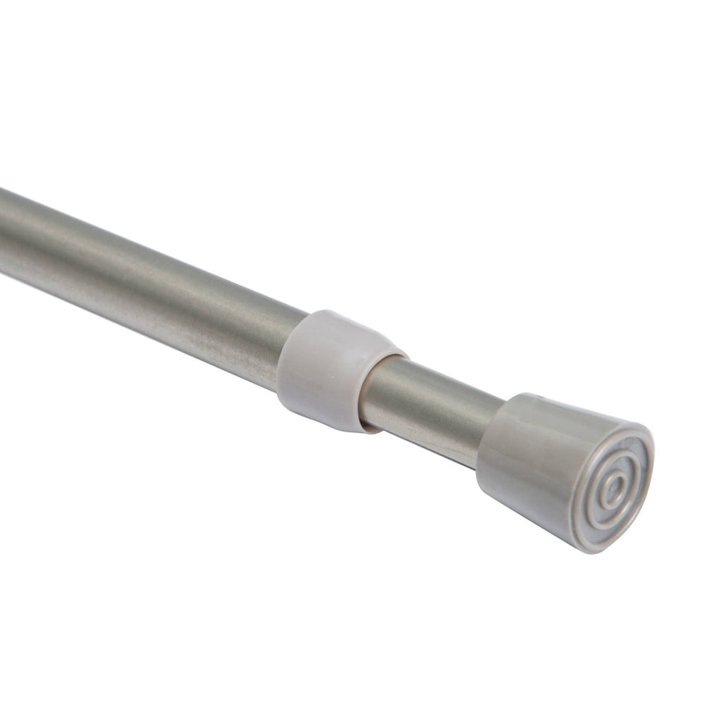 28"-48" Round Spring Tension Curtain Rod Nickel - Room Essentials ...