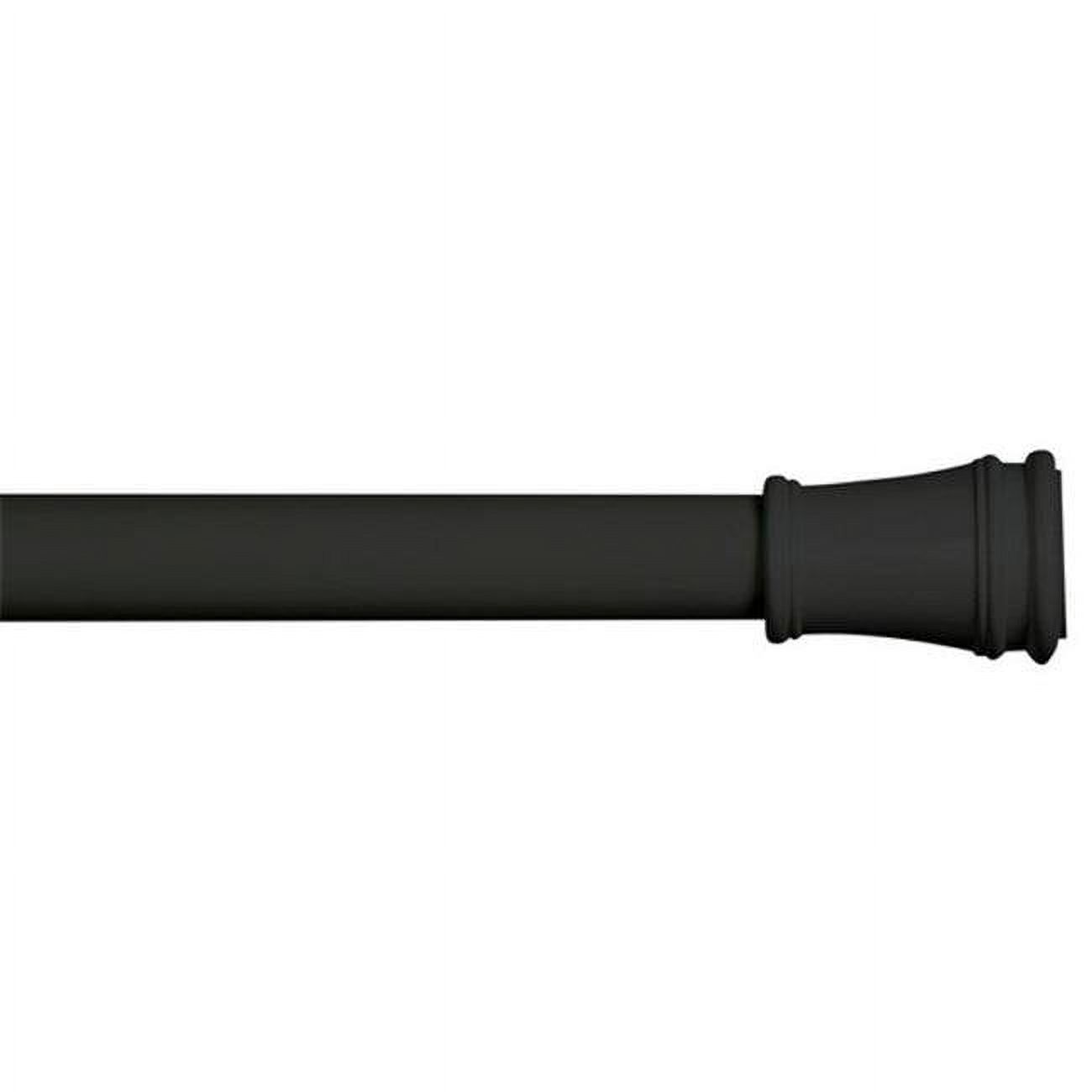 2848 in. Twist & Fit Rogers Spring Tension Rod, Black