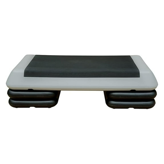 28.5" Original Aerobics Step Height Adjustable 4" - 6" - 8" Fitness & Exercise Step Platform with 4 Risers