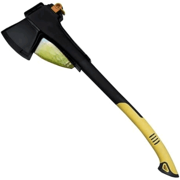 28.5" Splitting Axe Hatchet with Nylon Shock-Absorbing Handle, Camping Axe for Logs, Wood, Head Weight 3.5lb and Total Weight 5.4lb$$Garden & Patio