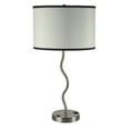thumbnail image 1 of 28.5" Wave Table Lamp with Convenient Outlet and Adjustable Bulb Socket, 1 of 5