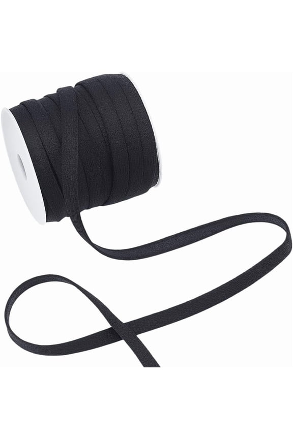 28.5 Yard Black Underwire Replacement Bra Cover 3/8 Inch Bone Casing Boning Cover for Corsets Lingerie Hats Bridal Gowns Evening Gowns Sewing Accessories and DIY Bra Supplies Black