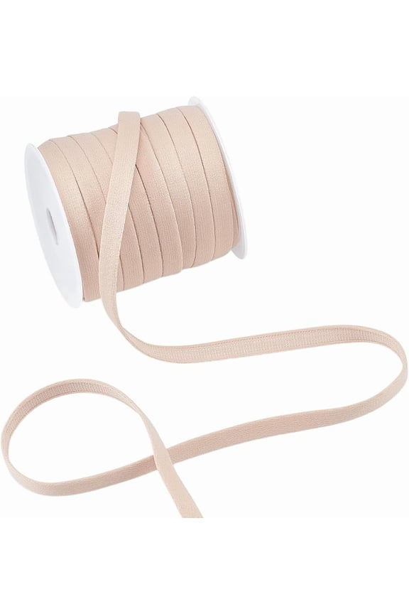 28.5 Yard Cuticolor Underwire Replacement Bra Cover 3/8 Inch Bone Casing Boning Cover for Corsets Lingerie Hats Bridal Gowns Evening Gowns Sewing Accessories and Bra Supplies Brown DIY