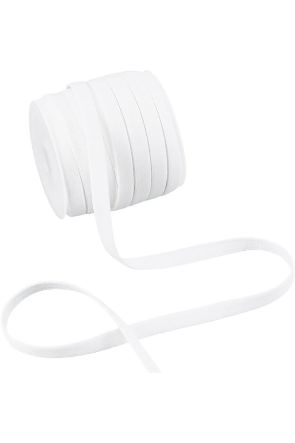 28.5 Yard White Underwire Replacement Bra Cover 3/8 Inch Bone Casing Boning Cover for Corsets Lingerie Hats Bridal Gowns Evening Gowns Sewing