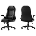 thumbnail image 1 of 28.5 x 29.5 x 94 in. Leather-Look High Back Executive Office Chair, Black, 1 of 1