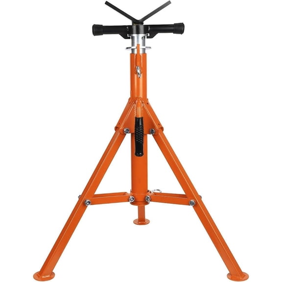 28-52 Inch Adjustable Folding Pipe Stand 2500lbs Load Tall Car Jack Support Auto Welding Repair Tool