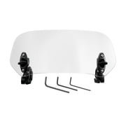 28.5cm Motorcycle Windshield Clear Lens Adjustable Clip Windshield Extension Universal Fit for Most Motorcycle Scooter