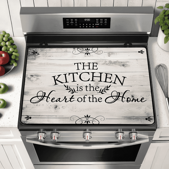 28.5x20.5"/72.5x52cm Rubber Stove Top Cover for Electric Stove, Range, Induction Cooker Glass Ceramic Cooktop Protector, Heat Resistant Anti-scratch Non-slip Stovetop Cover Protective Pad