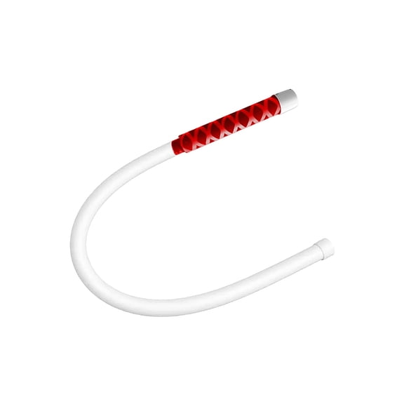 28.74in Flexible LED Work Light, Red Rechargeable Mechanic Inspection Lamp, 360 Bendable Silicone Flashlight For Car Repair Garage Camping