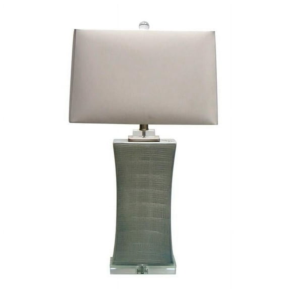 28.75 in. Ceramic Table Lamp with Crystal Base