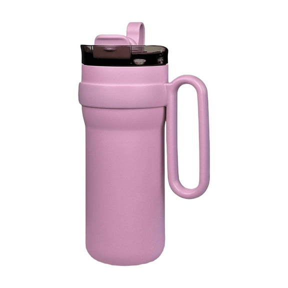 28.75oz/850ml stainless steel insulated water bottle, built-in straw double-drink coffee cup