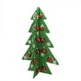 thumbnail image 1 of Northlight 28" Prelit Artificial Christmas Tree Battery Operated Table Top Green Tinsel, 1 of 3