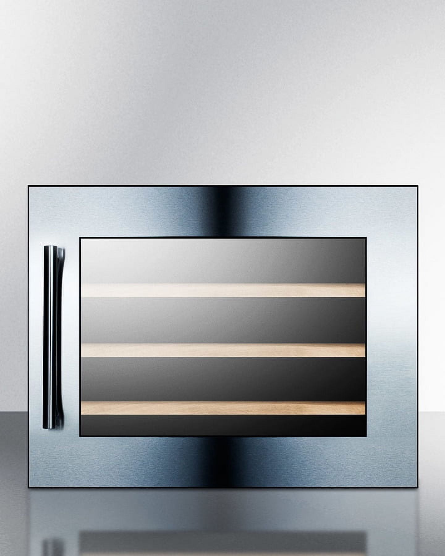 Elegant 28-Bottle Built-In Wine Refrigerator with Digital Controls and LED Lighting