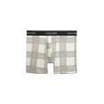 thumbnail image 1 of $28 Calvin Klein Modern Cotton Stretch Holiday Plaid Boxer Brief, Oatmeal, Sz XL, 1 of 6