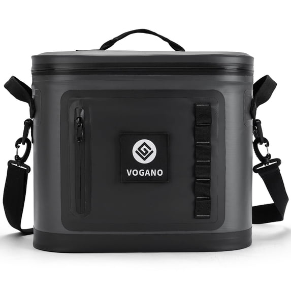 28 Can Insulated Soft Cooler Bag with Leakproof Zipper, Black