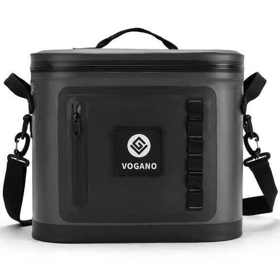 28 Can Insulated Soft Cooler Bag with Leakproof Zipper, Black