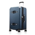 thumbnail image 1 of 28inch Trunk Style Checked Large Expandable Luggage, Hardside Polycarbonate Spinner Suitcase with TSA Lock, Blue, 1 of 11