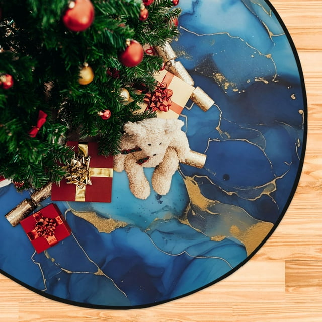 28" Christmas Tree Stand Mat Under Tree Protect Floor Waterproof