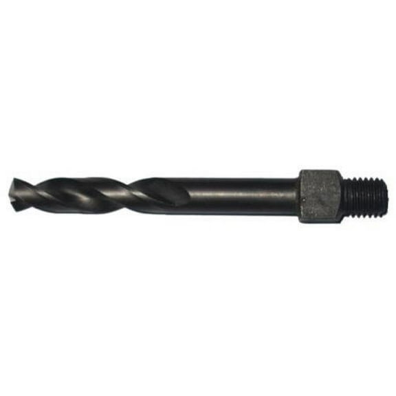 Drill America TSD28L #28 Cobalt Long Stubby Threaded Shank Drill Bit Overall Length 2-1/8