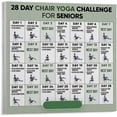thumbnail image 1 of 28 Day Chair Yoga Chart Home Yoga for Seniors Training Guide Poster (1) Canvas Print Wall Art Decoration Living Room Office Bedroom Aesthetic poster, 1 of 4