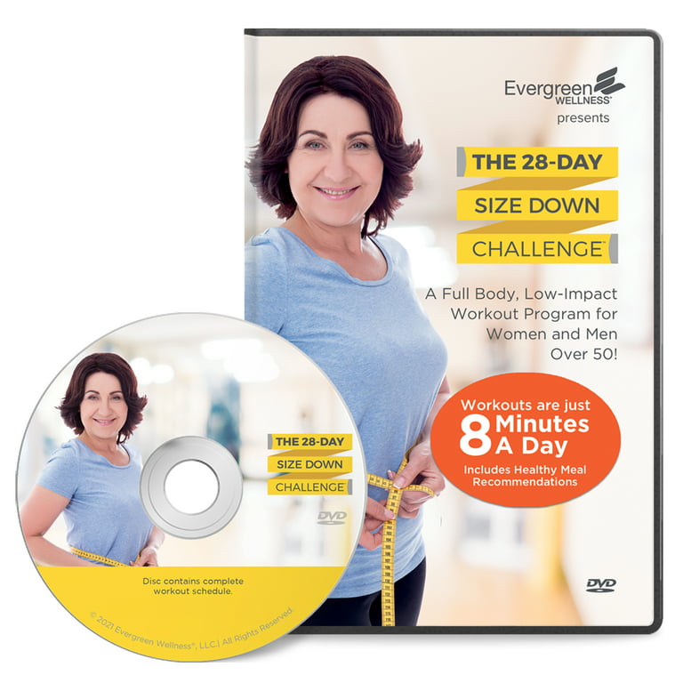 28-Day Size Down Challenge Fitness DVD Program for Seniors 