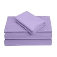 thumbnail image 1 of 28" EXTRA DEEP POCKETS - 700-Thread Count 100% Egyptian Cotton Queen Sheet Set, 4PC (1 Flat, 1 Fitted, 2 Pillowcases) Long Staple Cotton, 700-TC Pure Cotton - Queen, Lilac, 1 of 7