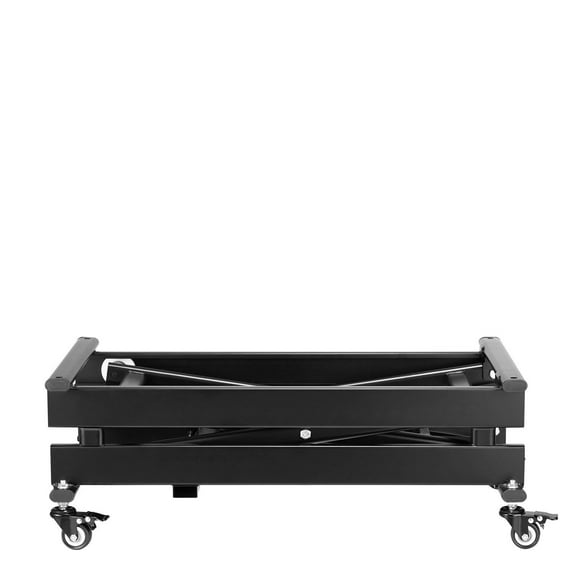 330 lbs Electric Height Adjustable Mobile Table | 28" Lift Platform with 4 Casters | Hydraulic Workbench Cart for Workshop, Factory, Loading