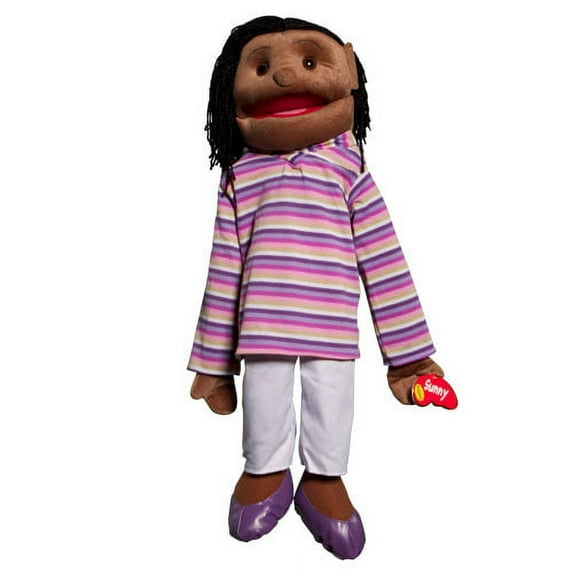 Sunny Toys GS4556 28 inch Ethnic Girl In While Purple, Full Body Puppet