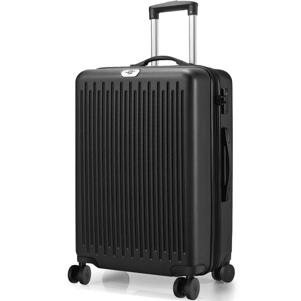 28" Expandable Checked Luggage Lightweight Suitcase with Double Spinner