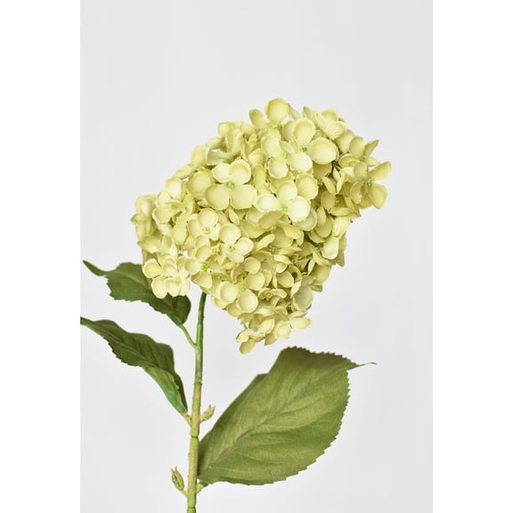 28" Faux Cone Hydrangea Stem Green