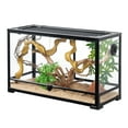 thumbnail image 1 of 28 Gallon Knock Down Reptile Glass Terrarium with Double Swing Doors, 1 of 10