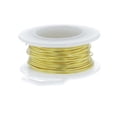 thumbnail image 1 of 28 Gauge Round Silver Plated Yellow Copper Craft Wire - 120 ft, 1 of 1