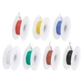 thumbnail image 1 of 28 Gauge Silicone Wire 28AWG Stranded Wire Tinned Copper Wire High Temp Wire Spool 7 Color 15m/49.2ft 7pcs, 1 of 6