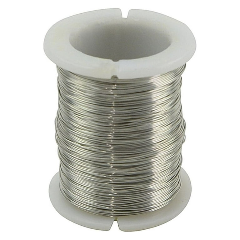 28 Gauge Silver Round Dead Soft Wrapping Wire 30 Yd. Spool Sewing