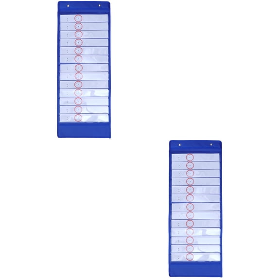 CIMAXIC Cimaxic Blue Organizer for Classroom Schedules and Storage 2Pcs