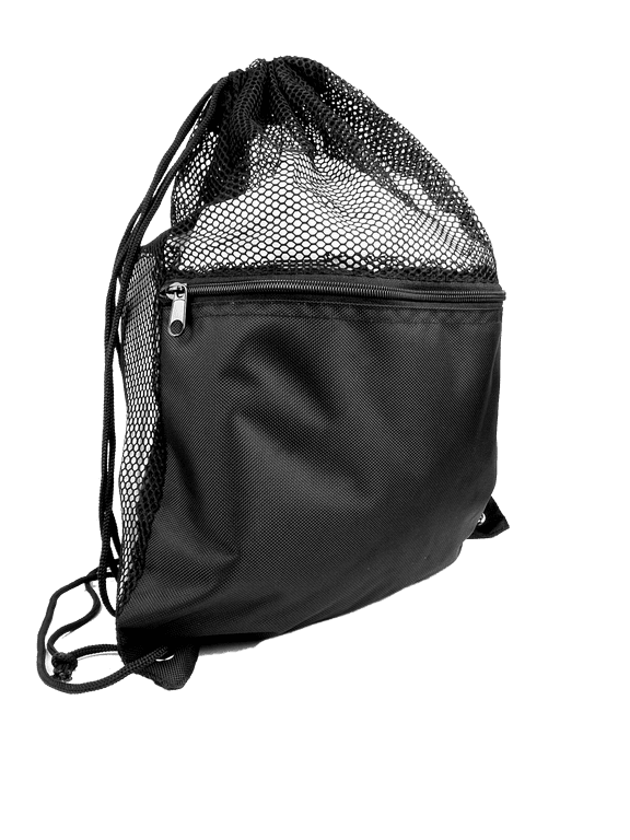 28" H Drawstring Mesh Bag, Sling Bag, Equipment Bag, Martial Arts backpack, Gym Sport Bag