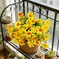 thumbnail image 1 of 28 Heads Artificial Chrysanthemum Flowers, Realistic Fall Plastic Flower Bouquet for Vase, 12.6 Inch Fake Flower Spray for Home Table Decor, Thanksgiving Autumn Decoration, 1 of 6