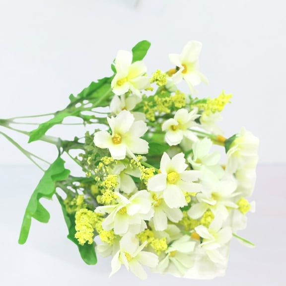 28 Heads Artificial Flowers Vibrant Color Silk Decorative Flower for Wedding