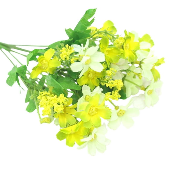 28 Heads Artificial Flowers Vibrant Color Silk Decorative Flower for Wedding